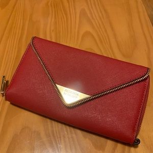 Rebecca Minkoff leather wallet.